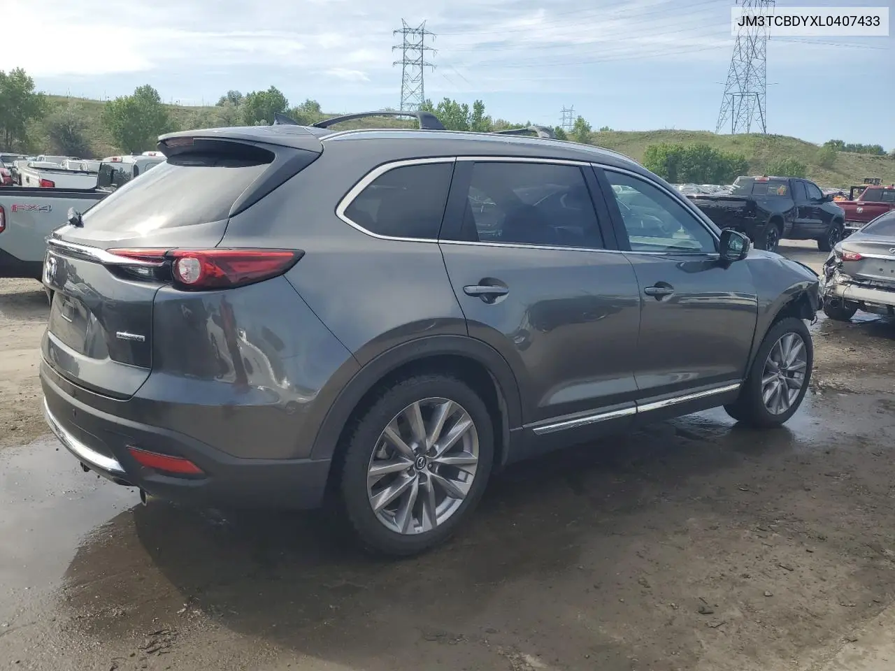 2020 Mazda Cx-9 Grand Touring VIN: JM3TCBDYXL0407433 Lot: 58617215