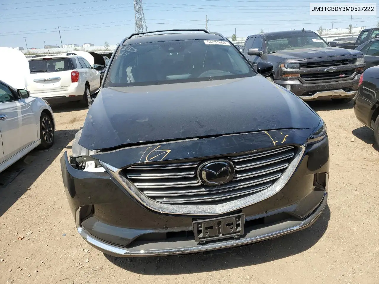 2021 Mazda Cx-9 Grand Touring VIN: JM3TCBDY3M0527222 Lot: 54887005