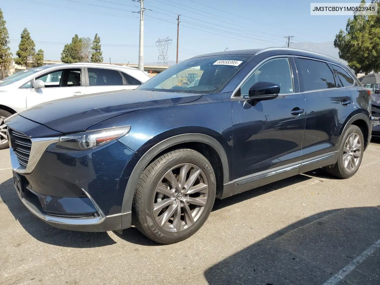 2021 Mazda Cx-9 Grand Touring VIN: JM3TCBDY1M0523945 Lot: 60658395