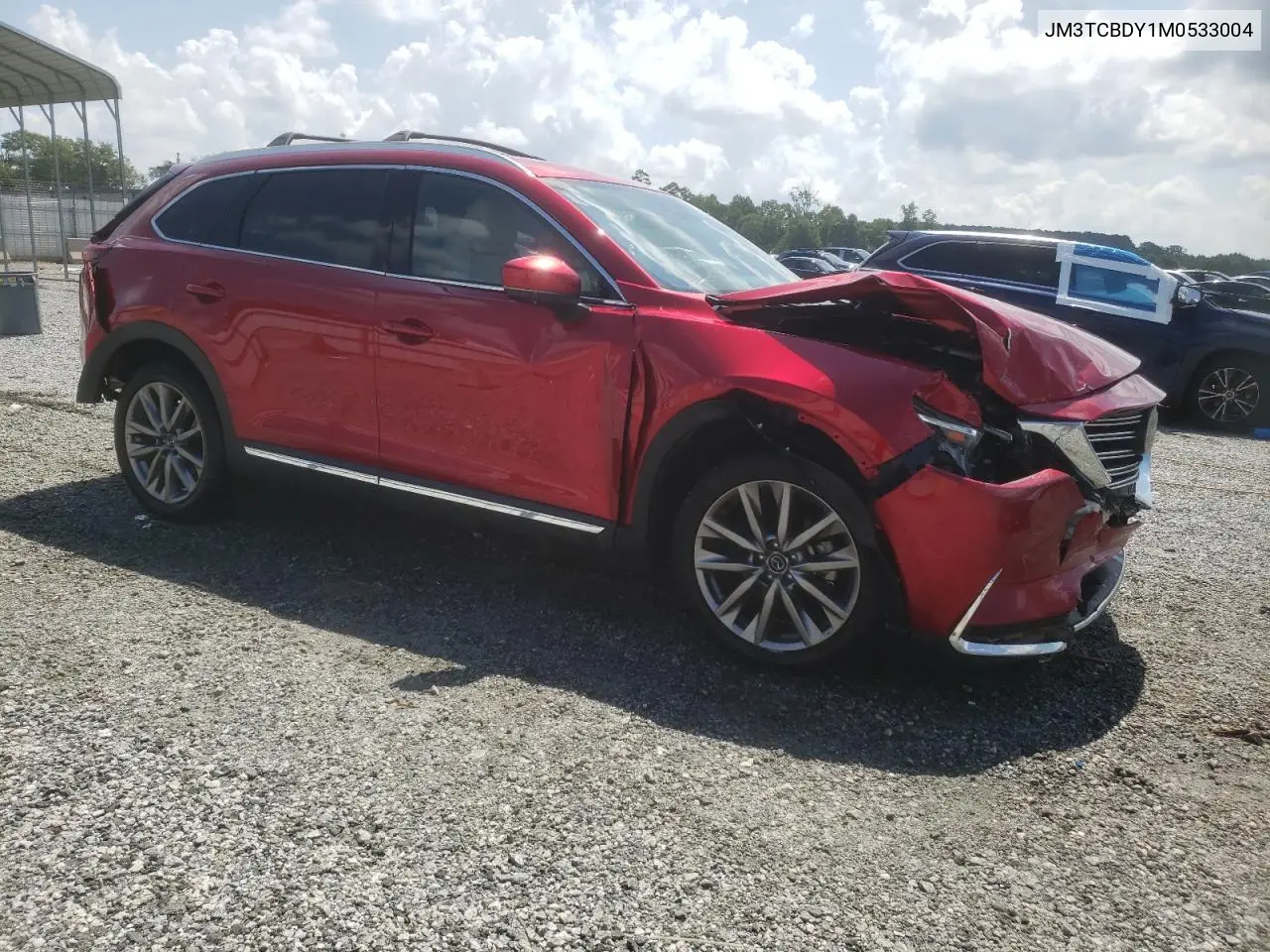 2021 Mazda Cx-9 Grand Touring VIN: JM3TCBDY1M0533004 Lot: 62567155