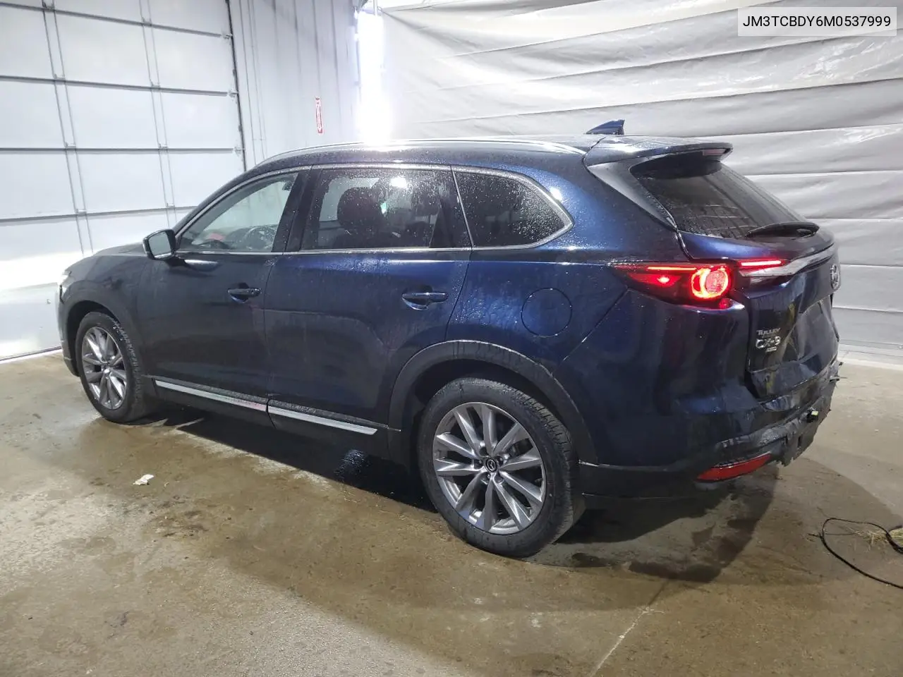 2021 Mazda Cx-9 Grand Touring VIN: JM3TCBDY6M0537999 Lot: 62741425