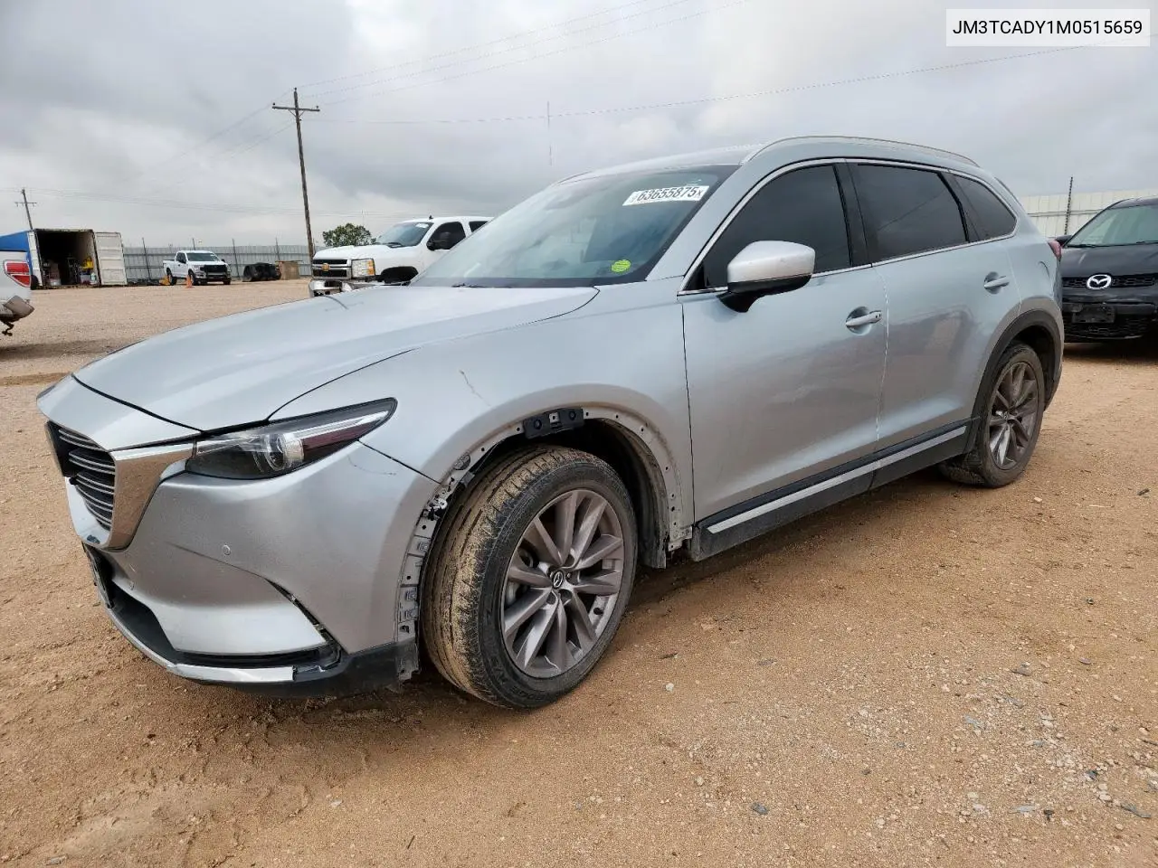 2021 Mazda Cx-9 Grand Touring VIN: JM3TCADY1M0515659 Lot: 63655875