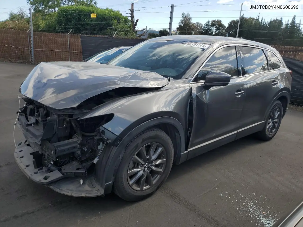 2022 Mazda Cx-9 Touring VIN: JM3TCBCY4N0600696 Lot: 56761145