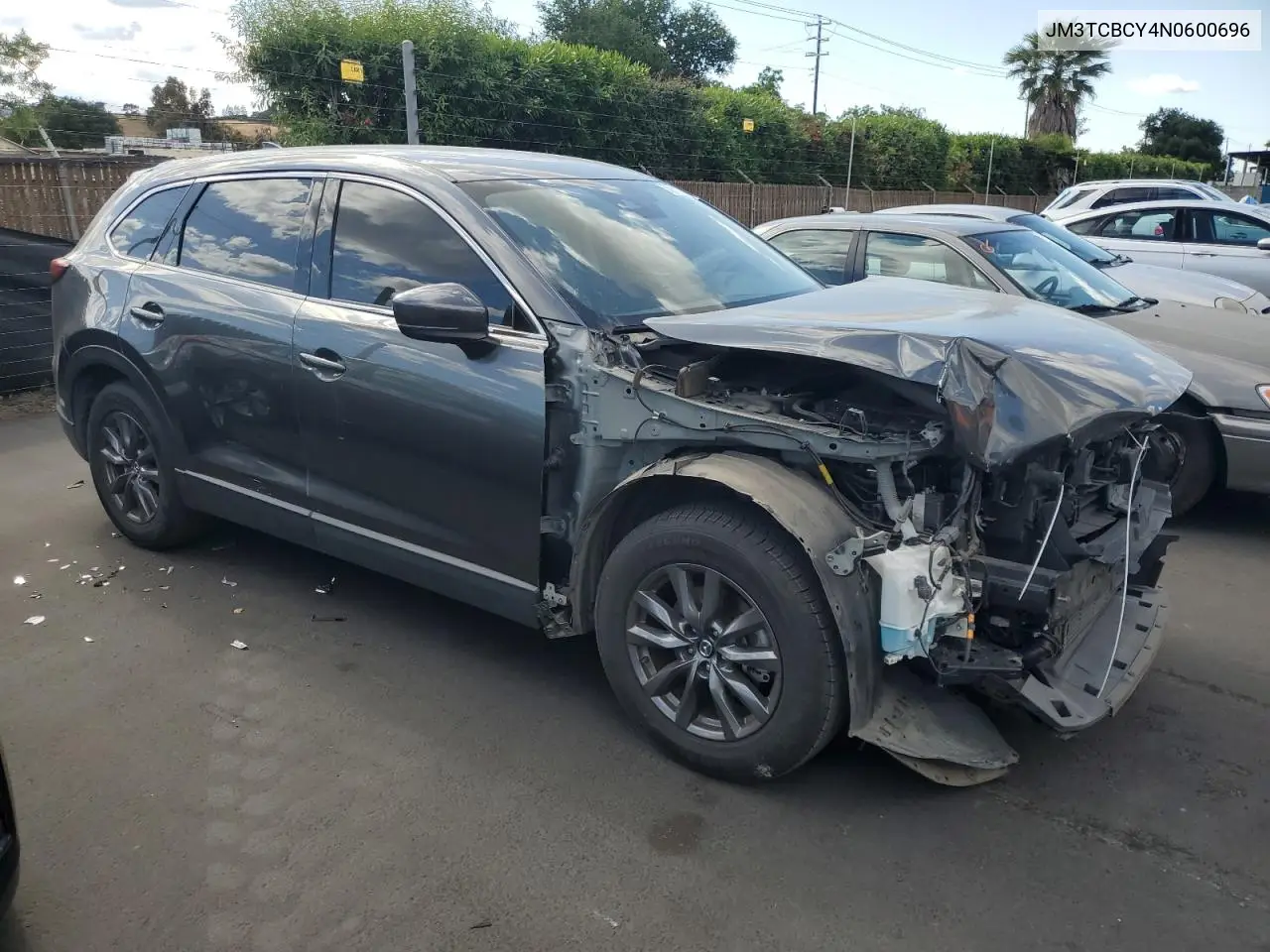 2022 Mazda Cx-9 Touring VIN: JM3TCBCY4N0600696 Lot: 56761145