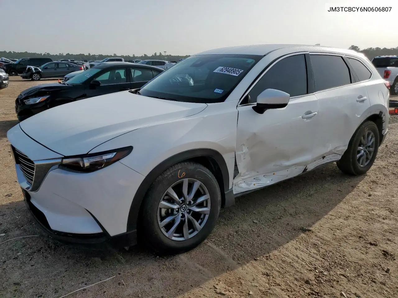 2022 Mazda Cx-9 Touring VIN: JM3TCBCY6N0606807 Lot: 62948905