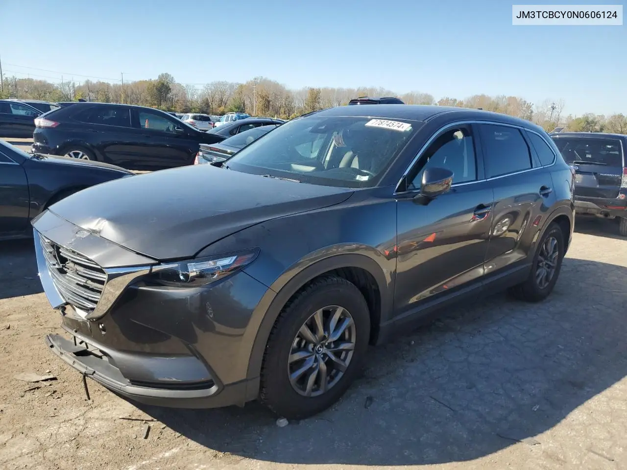 2022 Mazda Cx-9 Touring VIN: JM3TCBCY0N0606124 Lot: 77874574