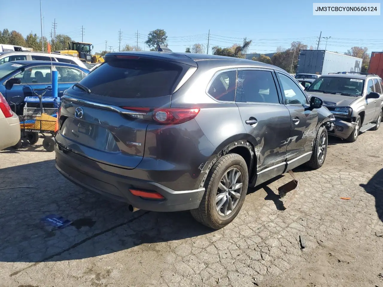 2022 Mazda Cx-9 Touring VIN: JM3TCBCY0N0606124 Lot: 77874574