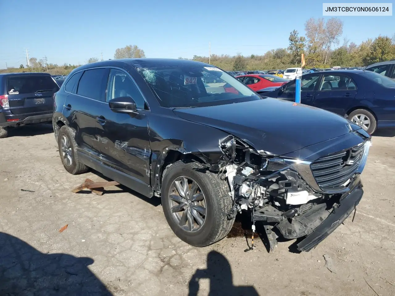 2022 Mazda Cx-9 Touring VIN: JM3TCBCY0N0606124 Lot: 77874574