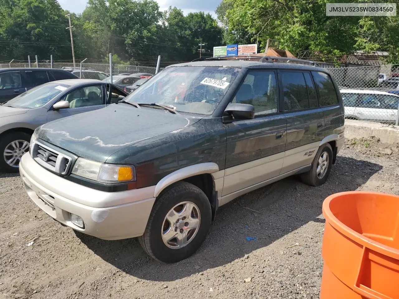 1998 Mazda Mpv Wagon VIN: JM3LV5235W0834560 Lot: 62679705