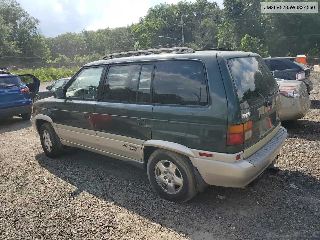 1998 Mazda Mpv Wagon VIN: JM3LV5235W0834560 Lot: 62679705