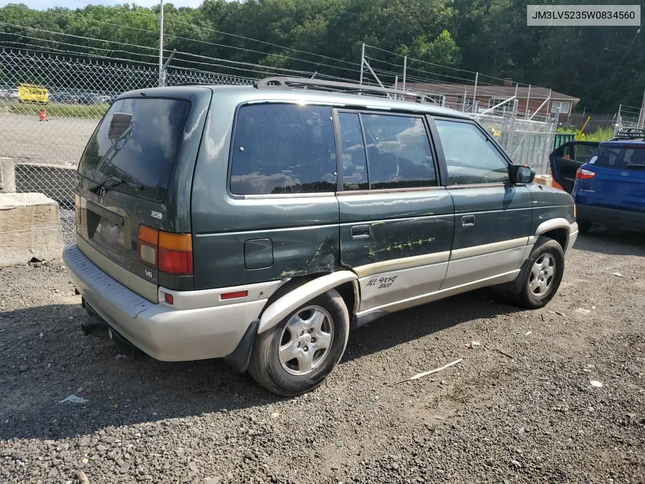 1998 Mazda Mpv Wagon VIN: JM3LV5235W0834560 Lot: 62679705