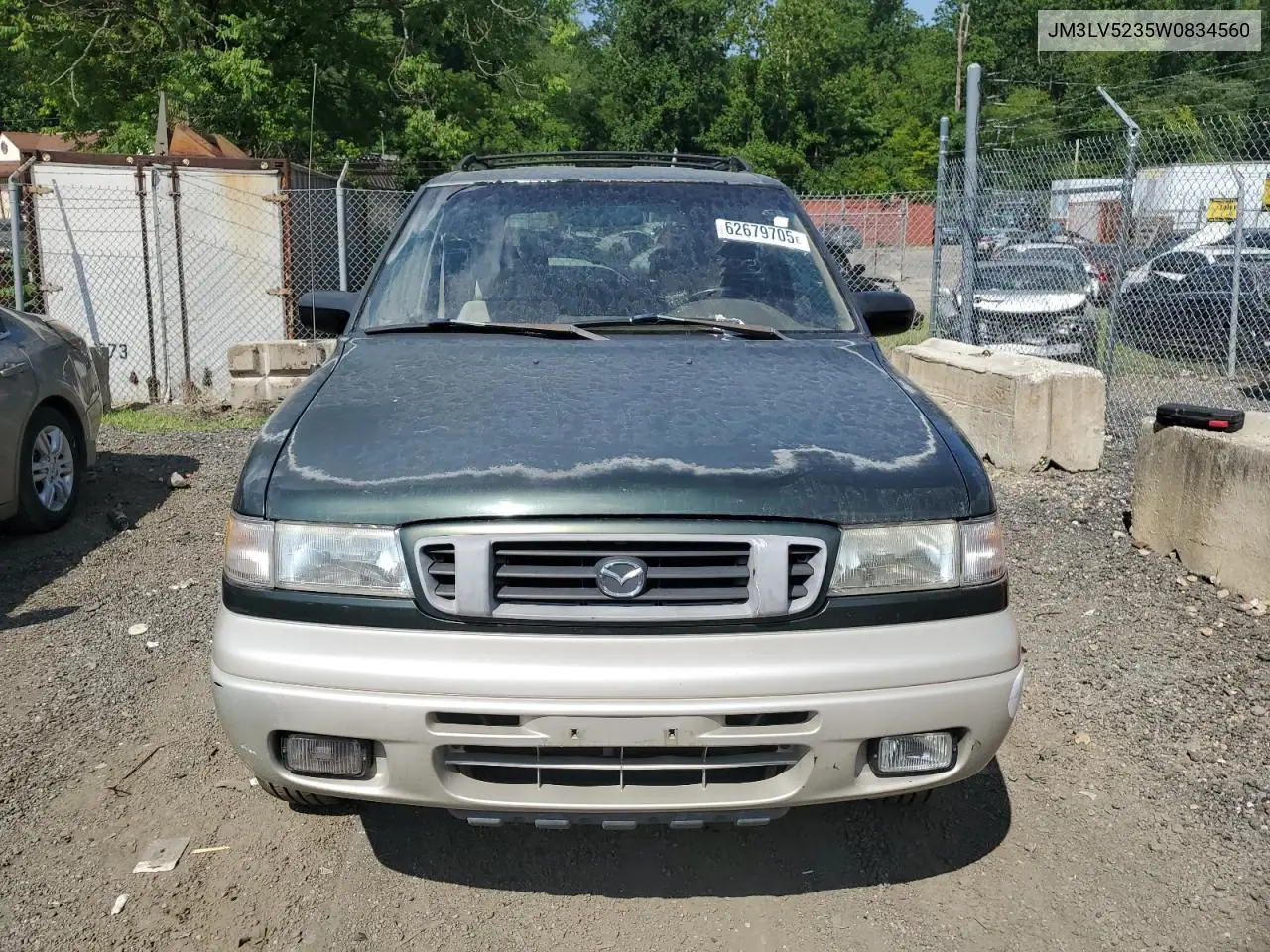 1998 Mazda Mpv Wagon VIN: JM3LV5235W0834560 Lot: 62679705