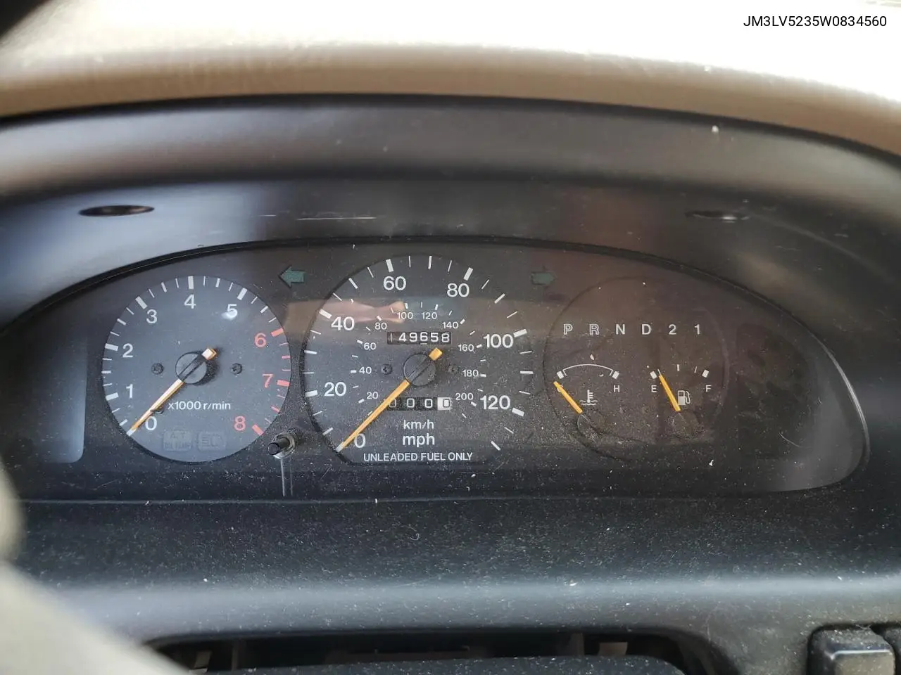 1998 Mazda Mpv Wagon VIN: JM3LV5235W0834560 Lot: 62679705