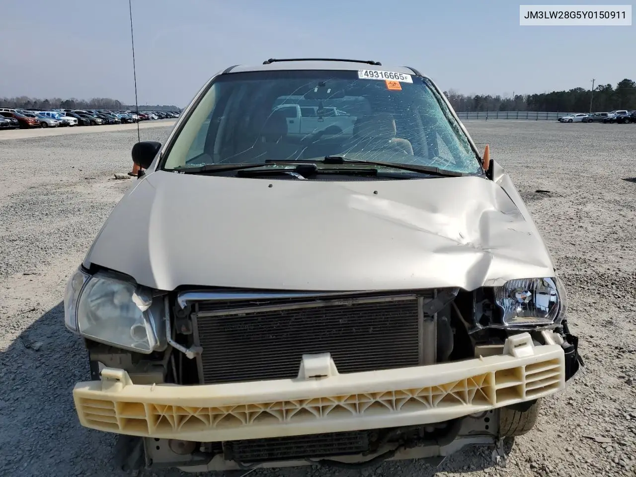 2000 Mazda Mpv Wagon VIN: JM3LW28G5Y0150911 Lot: 49316665