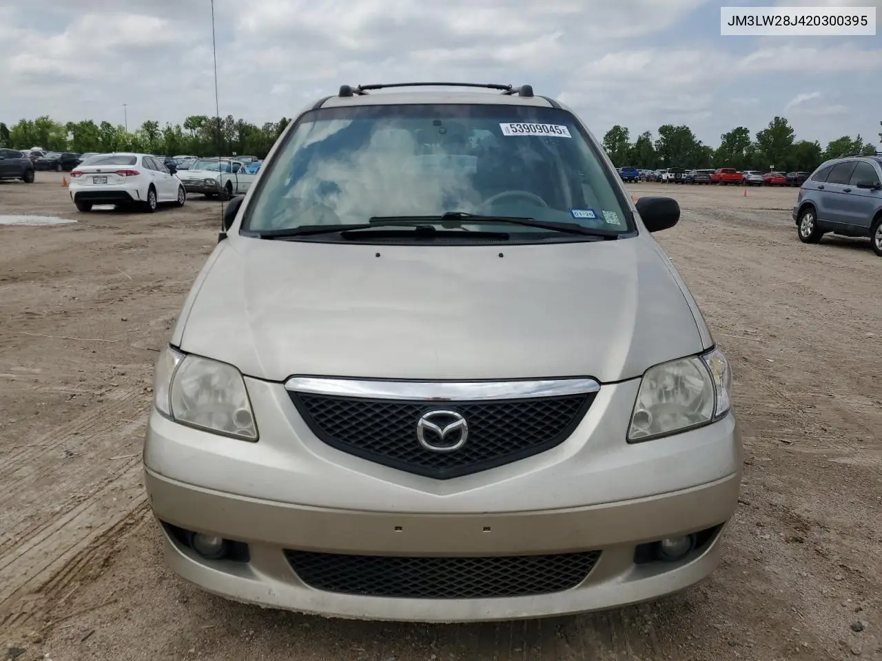 2002 Mazda Mpv Wagon VIN: JM3LW28J420300395 Lot: 53909045