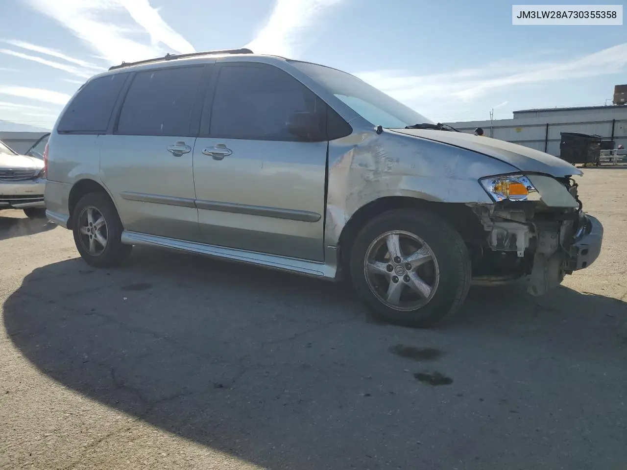 2003 Mazda Mpv Wagon VIN: JM3LW28A730355358 Lot: 47406455