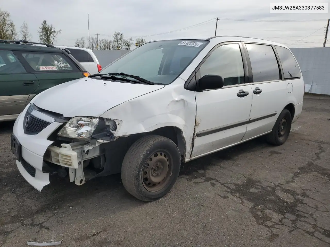 2003 Mazda Mpv Wagon VIN: JM3LW28A330377583 Lot: 51981375