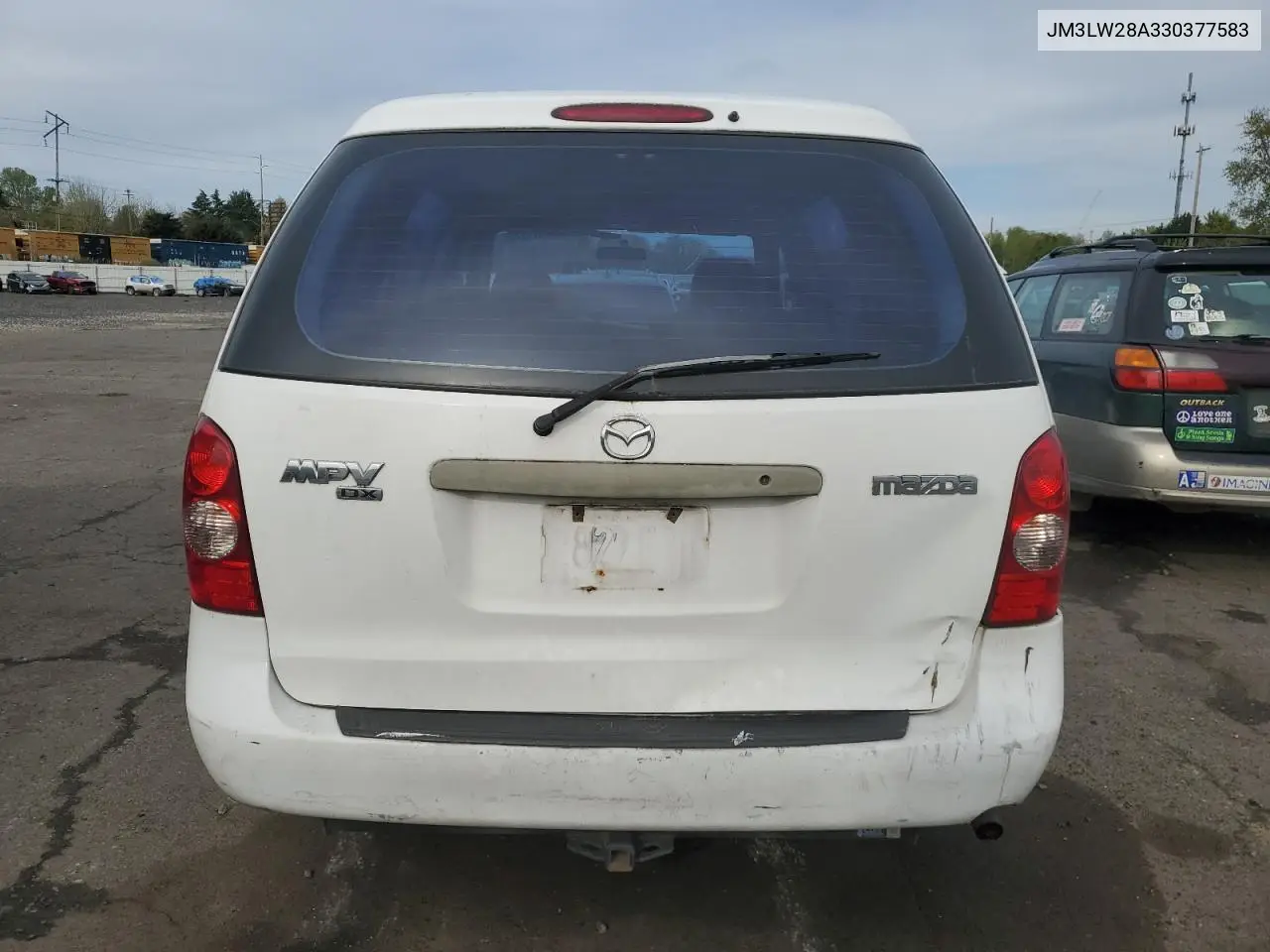 2003 Mazda Mpv Wagon VIN: JM3LW28A330377583 Lot: 51981375