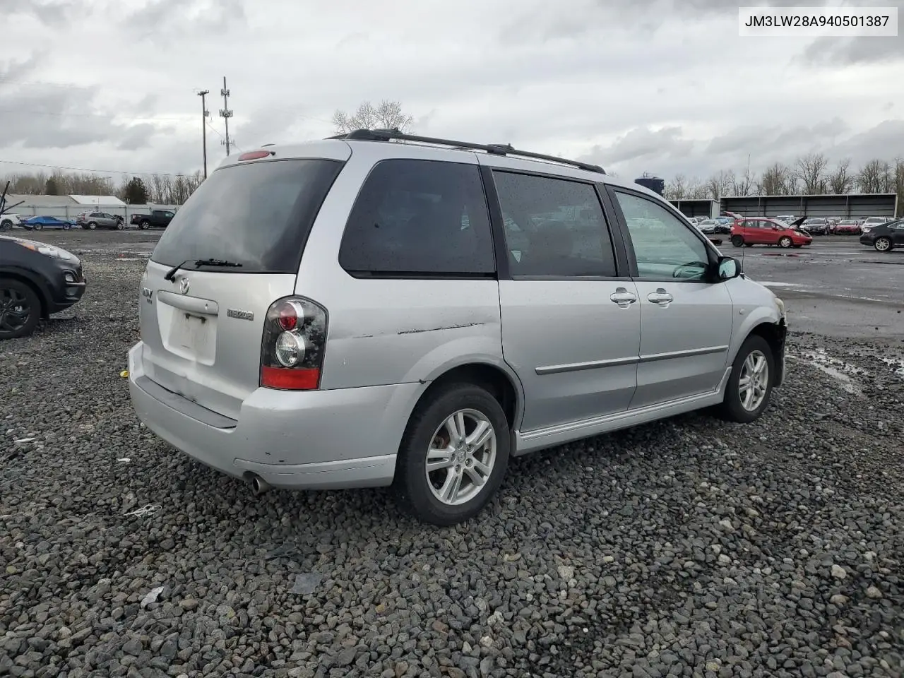 2004 Mazda Mpv Wagon VIN: JM3LW28A940501387 Lot: 51770595