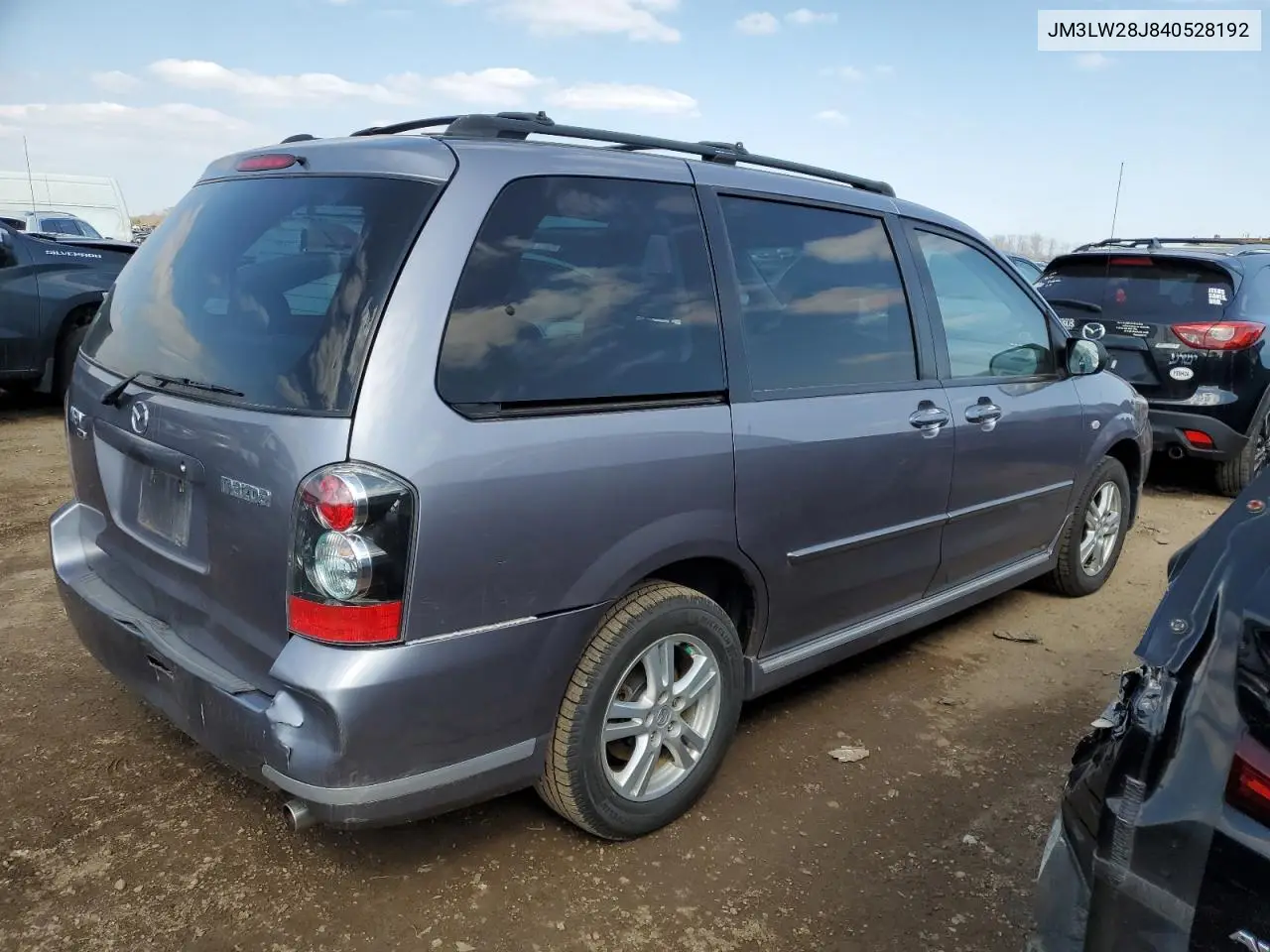 2004 Mazda Mpv Wagon VIN: JM3LW28J840528192 Lot: 52624565