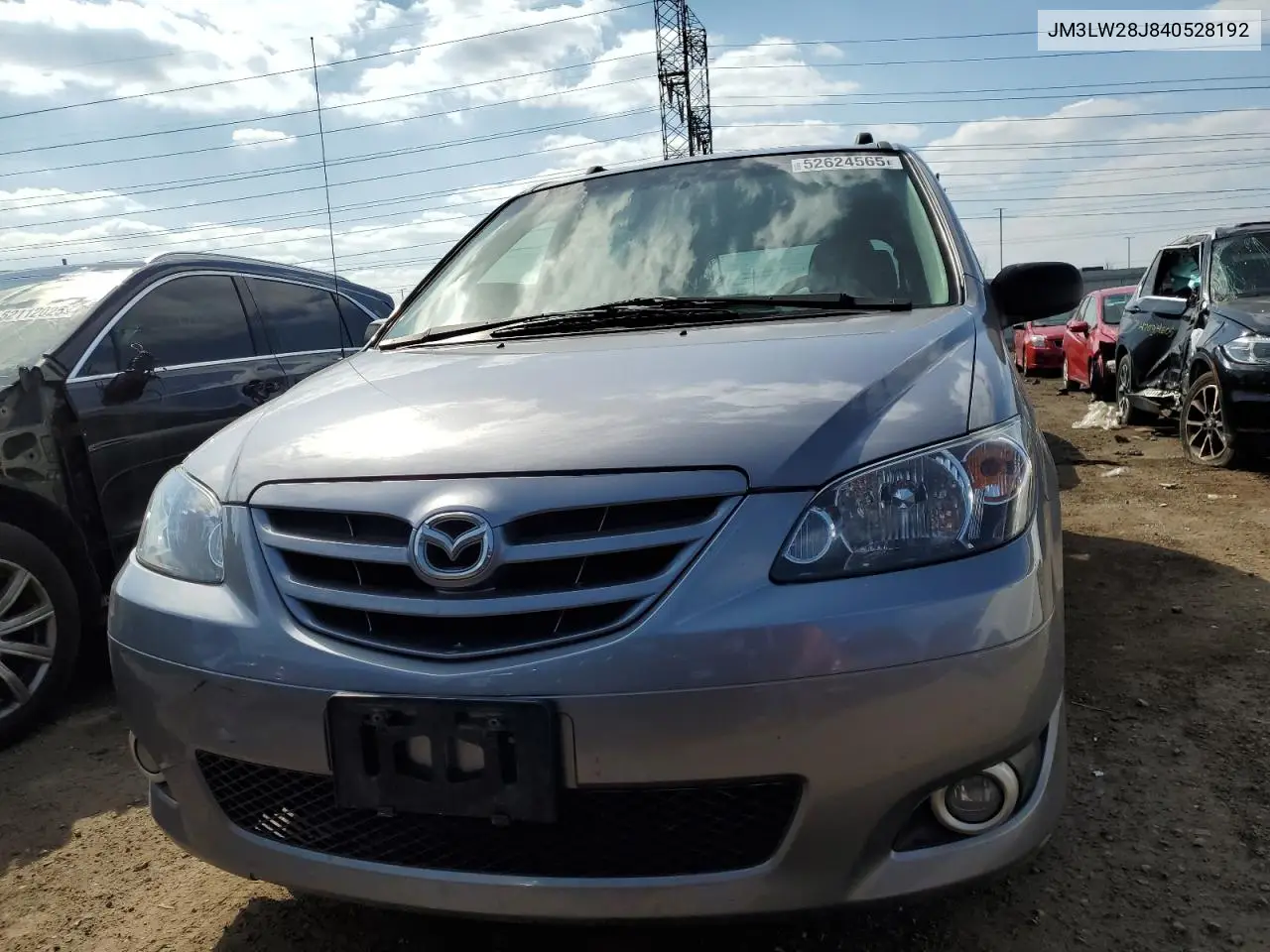 2004 Mazda Mpv Wagon VIN: JM3LW28J840528192 Lot: 52624565
