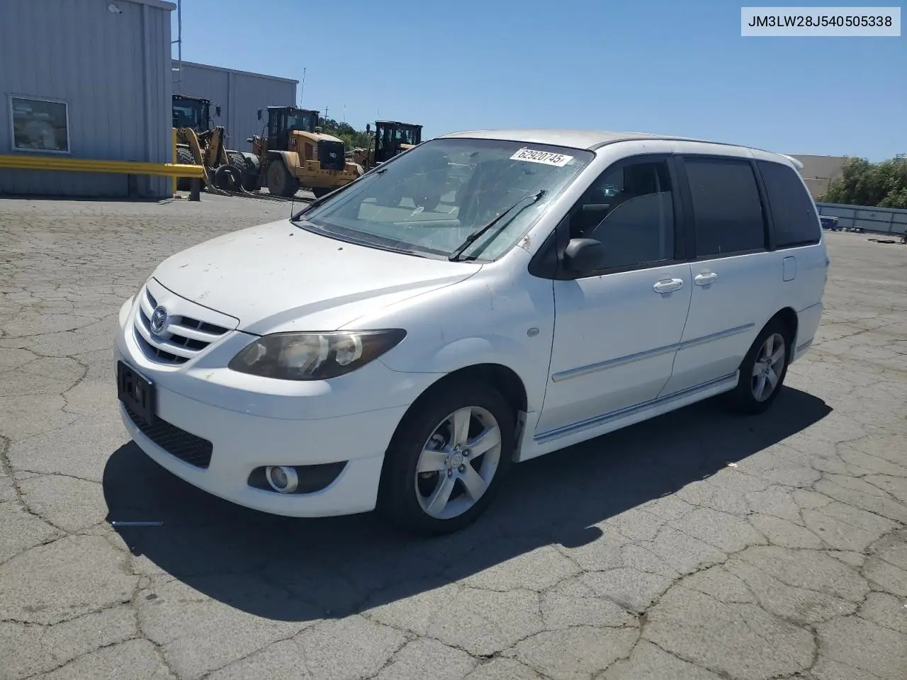 2004 Mazda Mpv Wagon VIN: JM3LW28J540505338 Lot: 62920745