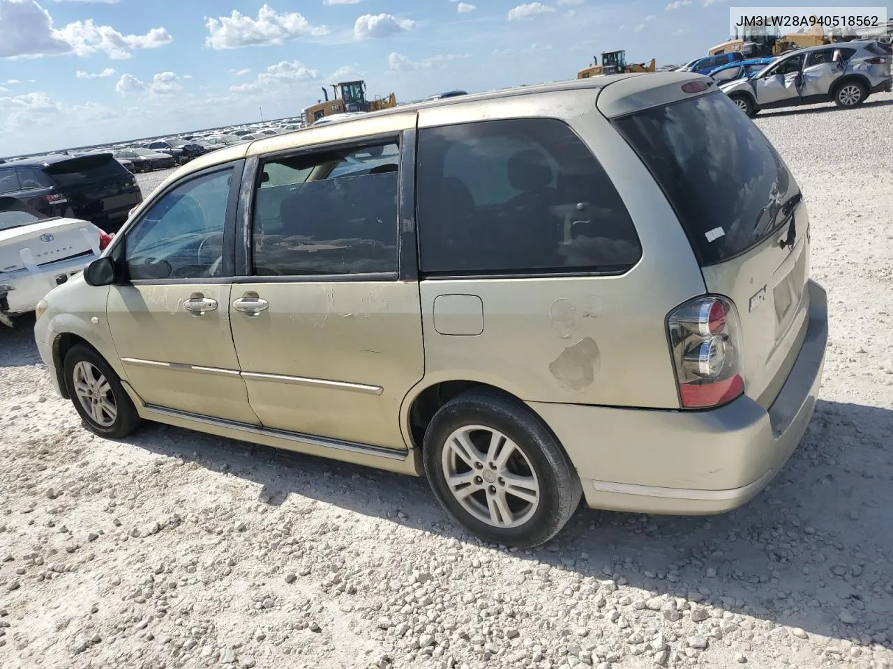2004 Mazda Mpv Wagon VIN: JM3LW28A940518562 Lot: 82104304