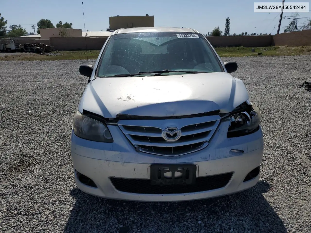 2005 Mazda Mpv Wagon VIN: JM3LW28A450542494 Lot: 58228765