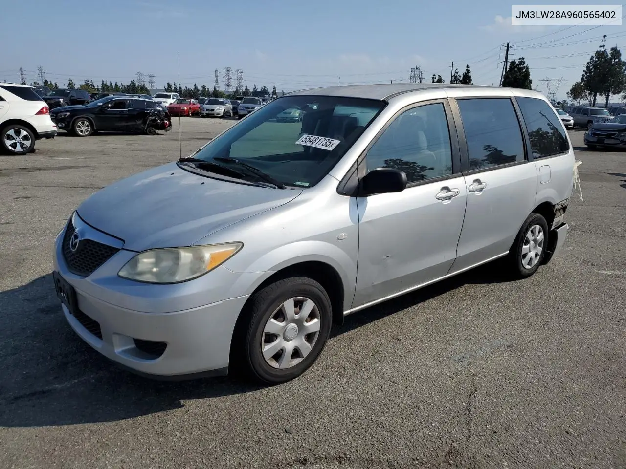 2006 Mazda Mpv Wagon VIN: JM3LW28A960565402 Lot: 55481735