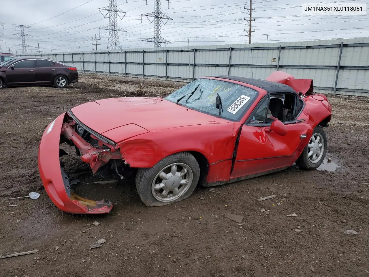 1990 Mazda Mx-5 Miata VIN: JM1NA351XL0118051 Lot: 55583045