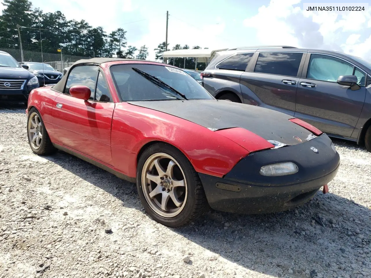 1990 Mazda Mx-5 Miata VIN: JM1NA3511L0102224 Lot: 62934345