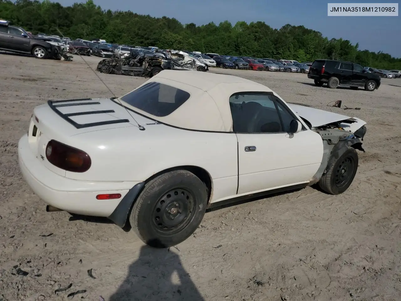1991 Mazda Mx-5 Miata VIN: JM1NA3518M1210982 Lot: 53671405
