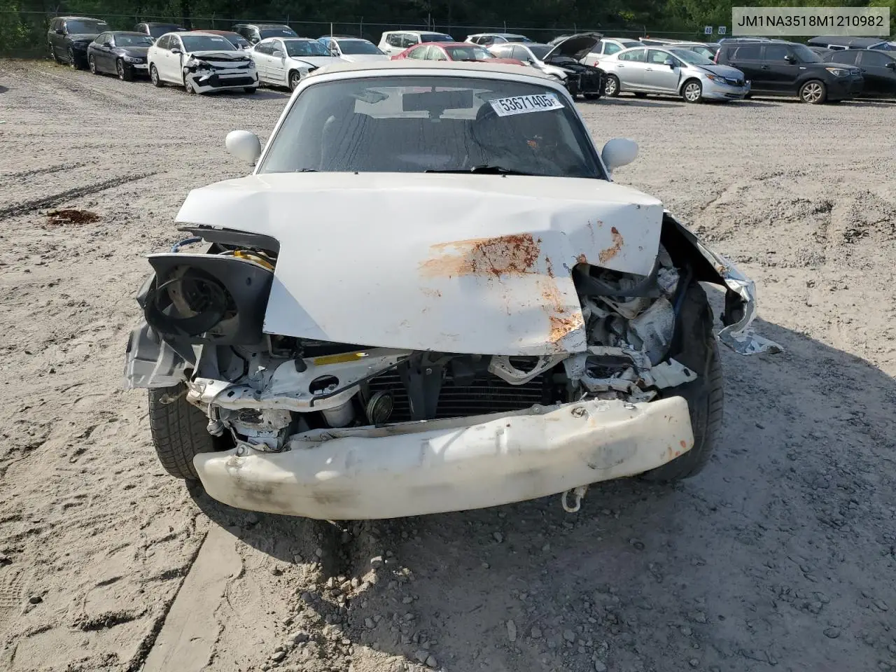 1991 Mazda Mx-5 Miata VIN: JM1NA3518M1210982 Lot: 53671405