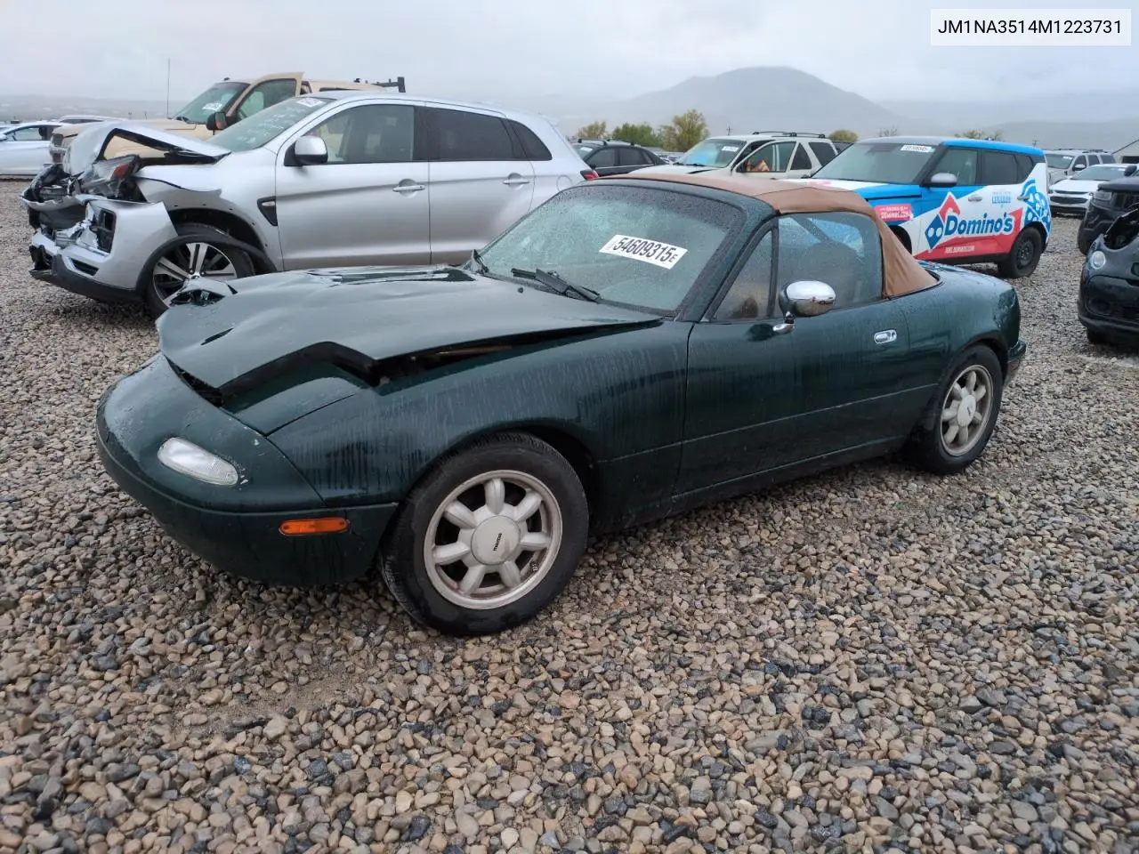 1991 Mazda Mx-5 Miata VIN: JM1NA3514M1223731 Lot: 54609315