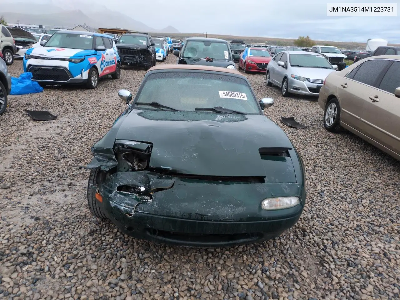 1991 Mazda Mx-5 Miata VIN: JM1NA3514M1223731 Lot: 54609315