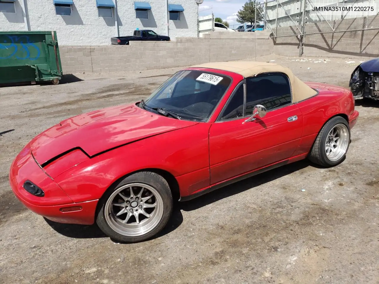 1991 Mazda Mx-5 Miata VIN: JM1NA3510M1220275 Lot: 55179615