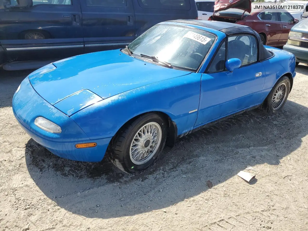 1991 Mazda Mx-5 Miata VIN: JM1NA3510M1218378 Lot: 57149615