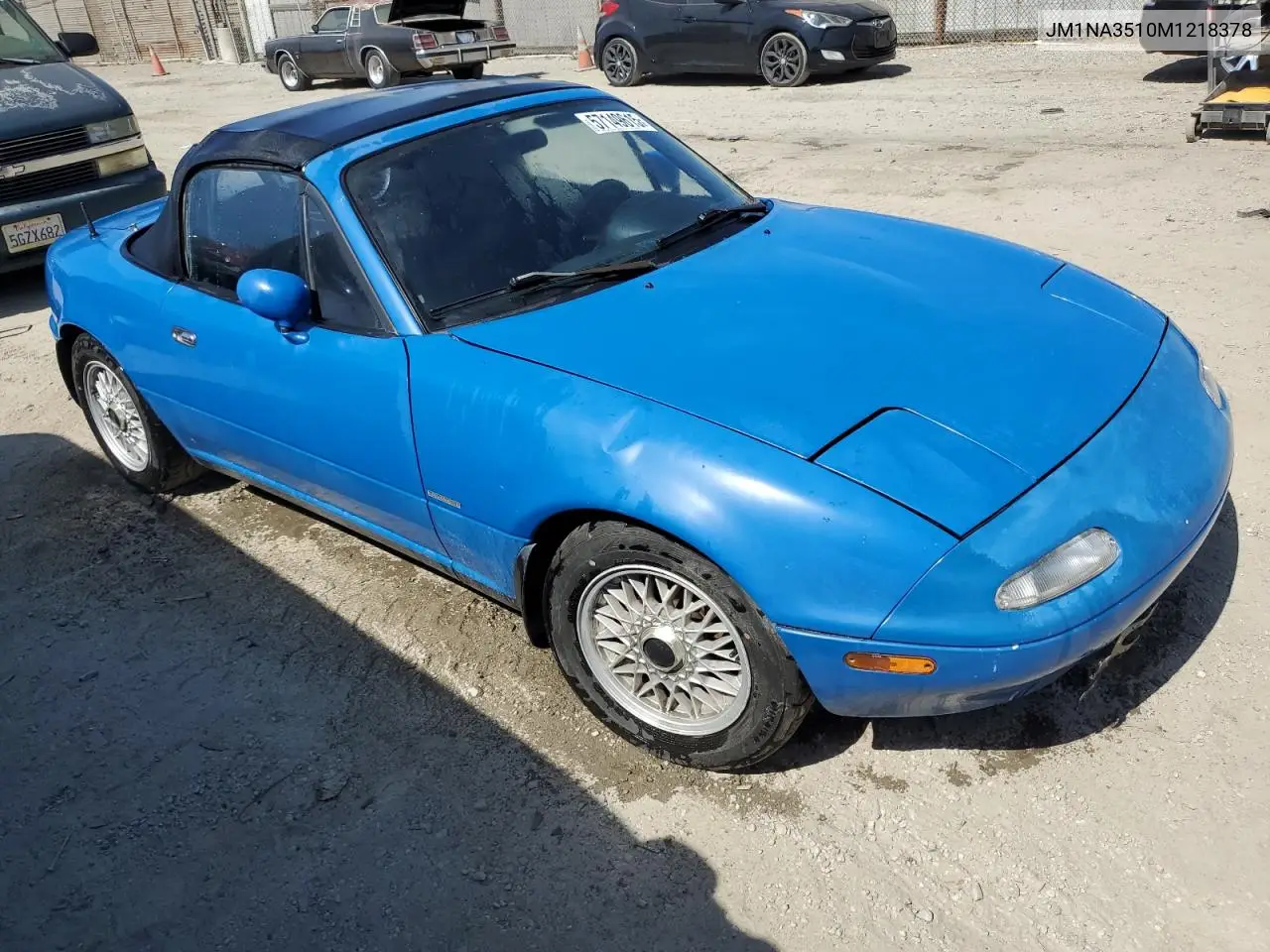 1991 Mazda Mx-5 Miata VIN: JM1NA3510M1218378 Lot: 57149615