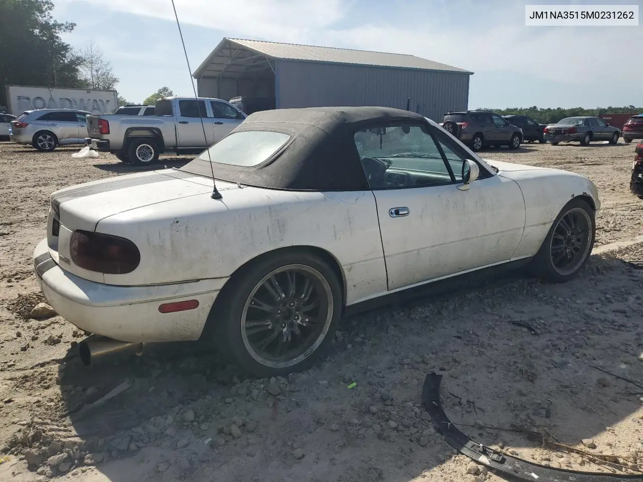 1991 Mazda Mx-5 Miata VIN: JM1NA3515M0231262 Lot: 57221675
