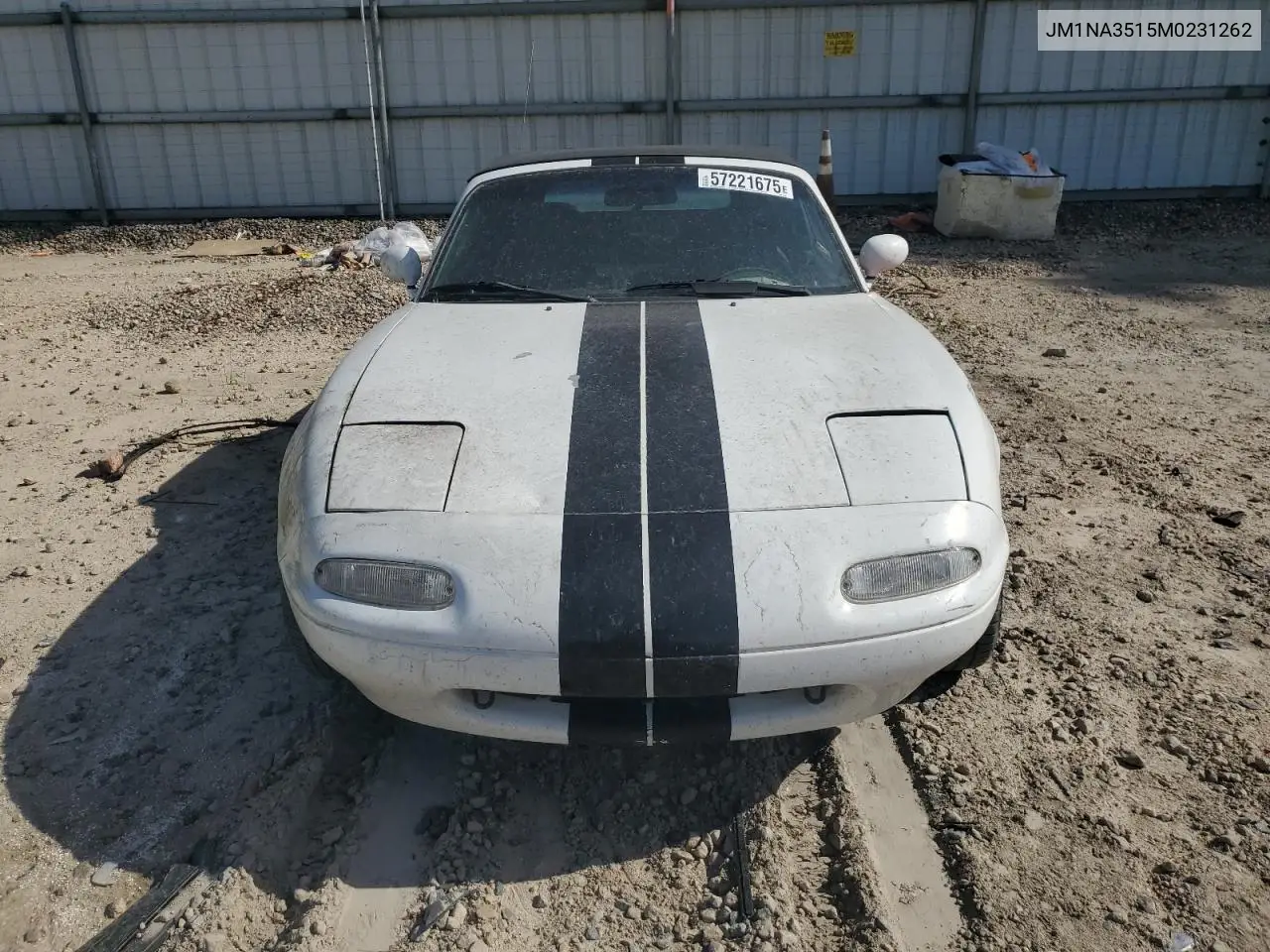 1991 Mazda Mx-5 Miata VIN: JM1NA3515M0231262 Lot: 57221675