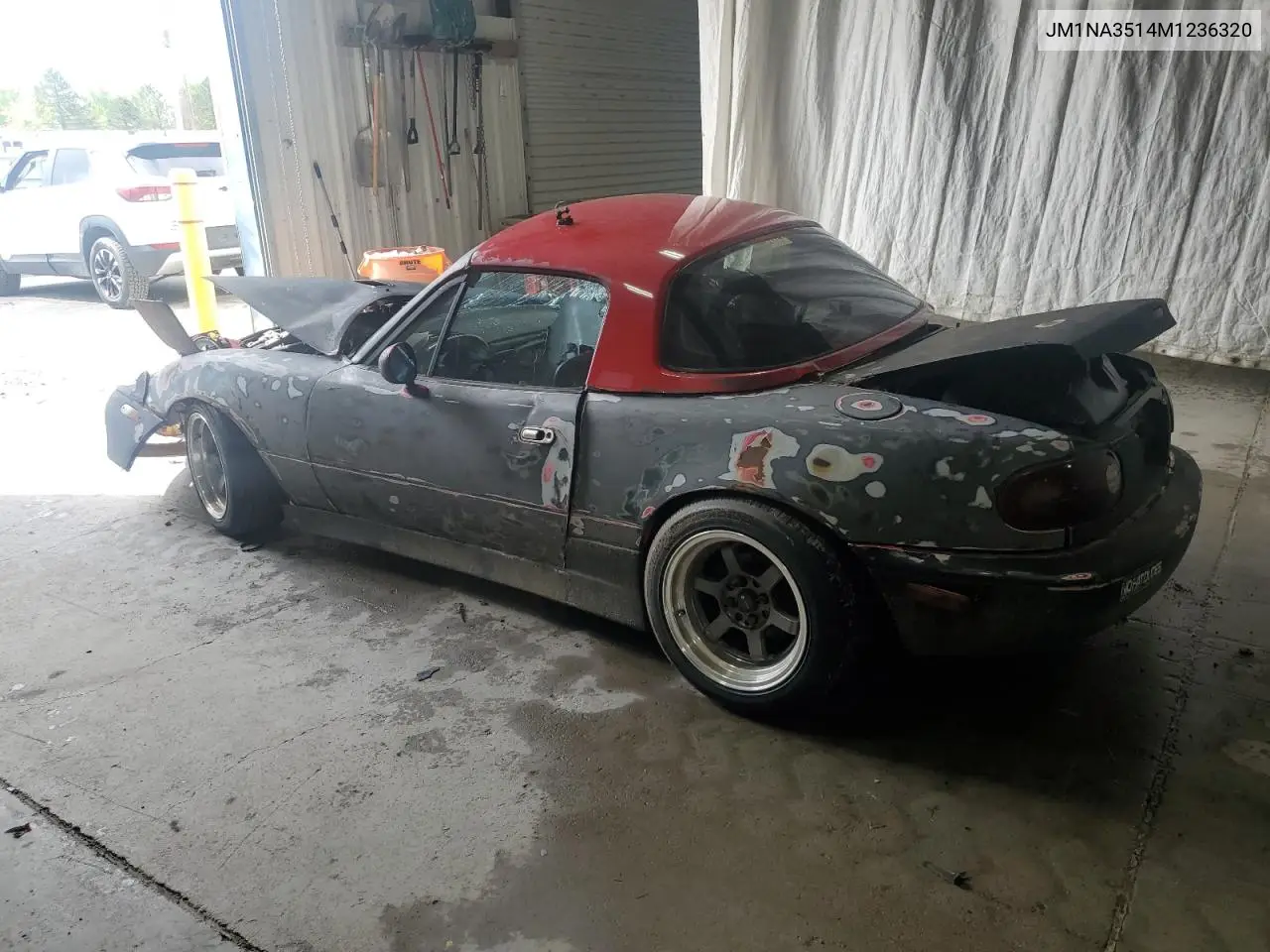 1991 Mazda Mx-5 Miata VIN: JM1NA3514M1236320 Lot: 57258895