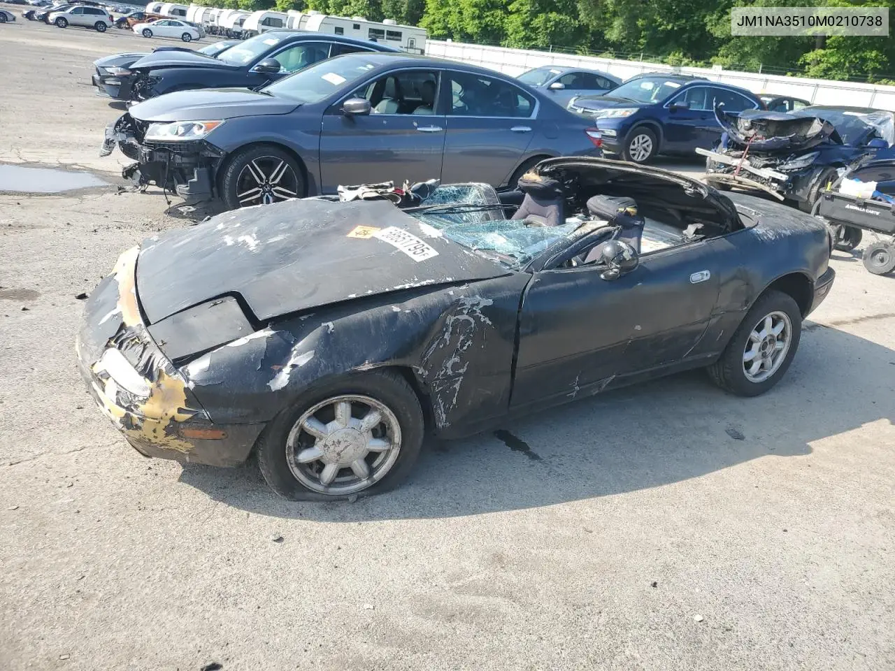 1991 Mazda Mx-5 Miata VIN: JM1NA3510M0210738 Lot: 58651795