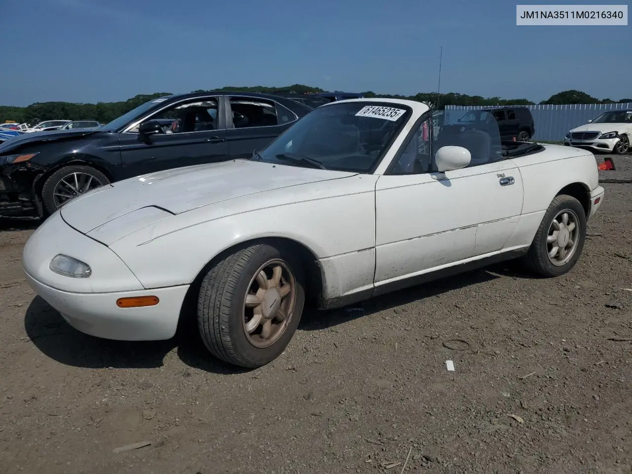 1991 Mazda Mx-5 Miata VIN: JM1NA3511M0216340 Lot: 61465235