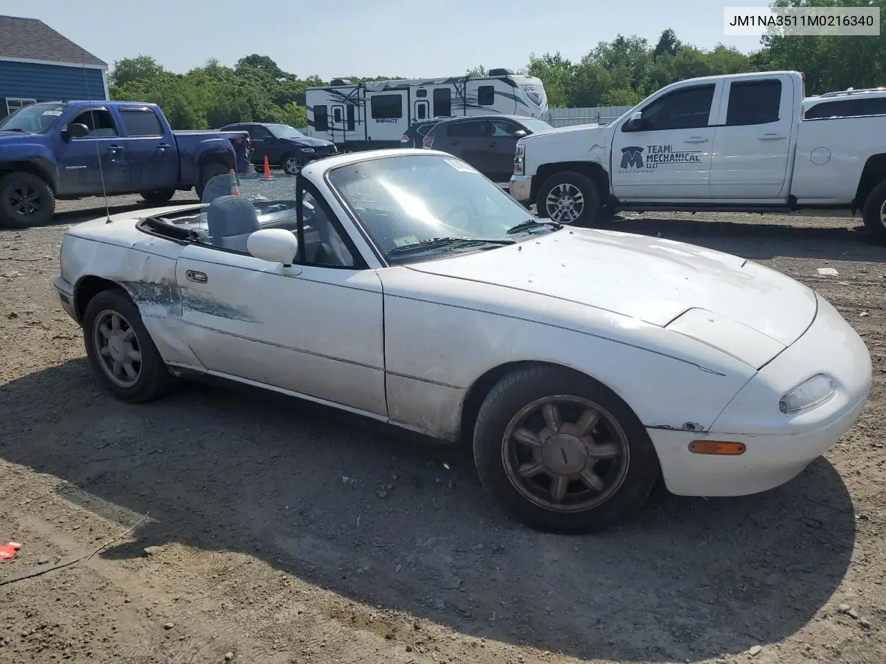 1991 Mazda Mx-5 Miata VIN: JM1NA3511M0216340 Lot: 61465235