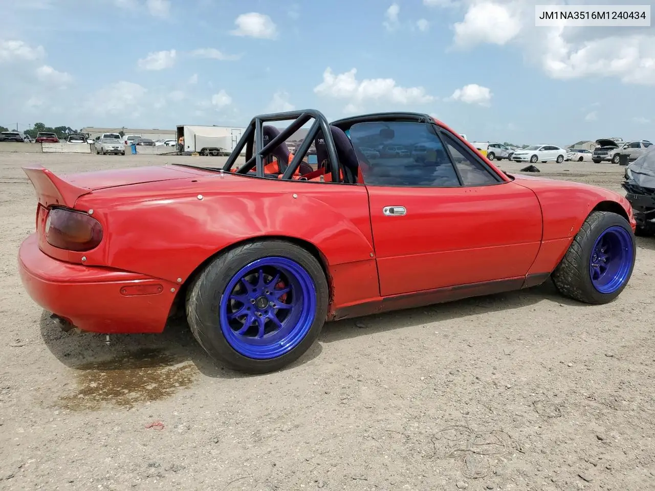 1991 Mazda Mx-5 Miata VIN: JM1NA3516M1240434 Lot: 61733575