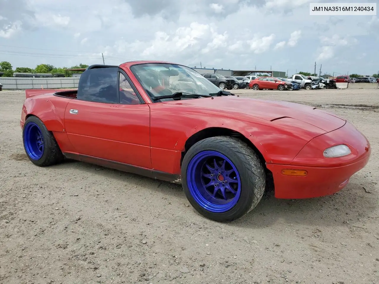 1991 Mazda Mx-5 Miata VIN: JM1NA3516M1240434 Lot: 61733575