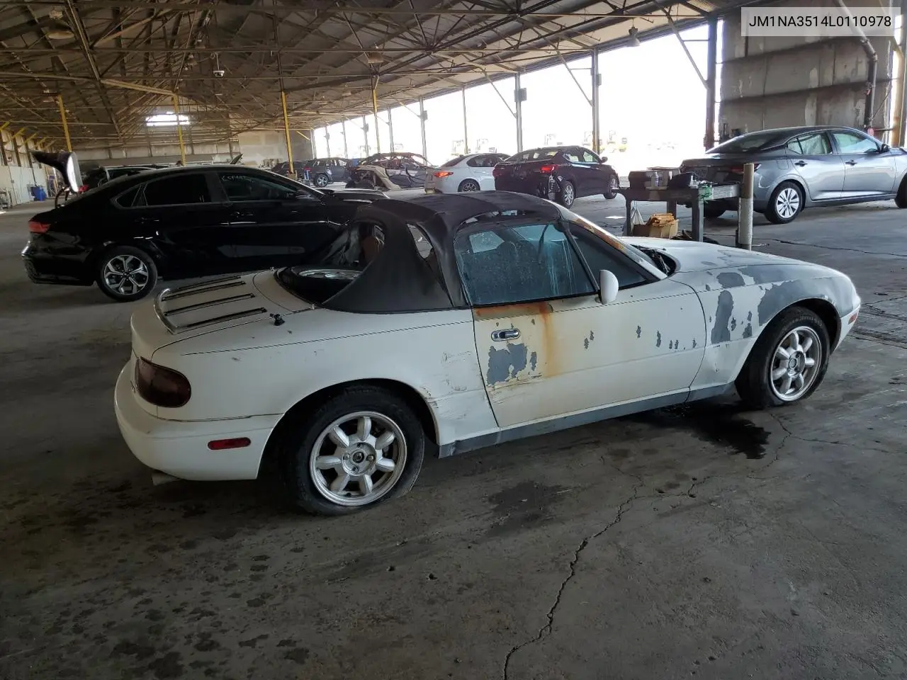 1991 Mazda Mx-5 Miata VIN: JM1NA3514L0110978 Lot: 63542485