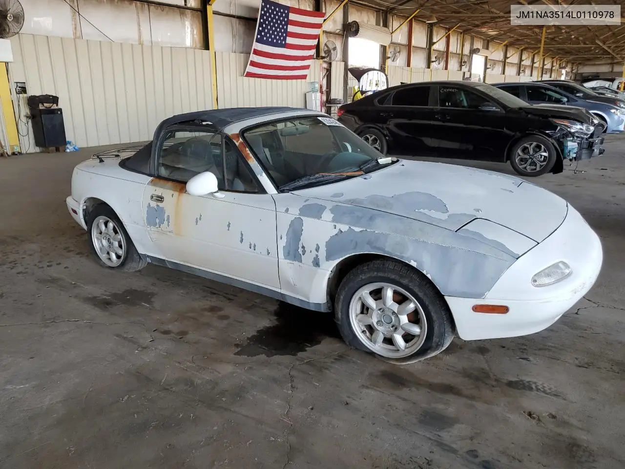 1991 Mazda Mx-5 Miata VIN: JM1NA3514L0110978 Lot: 63542485