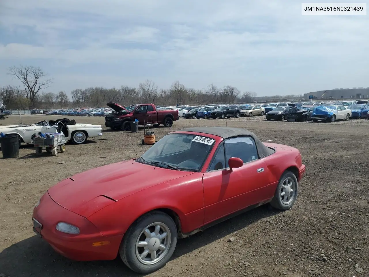 1992 Mazda Mx-5 Miata VIN: JM1NA3516N0321439 Lot: 52310095