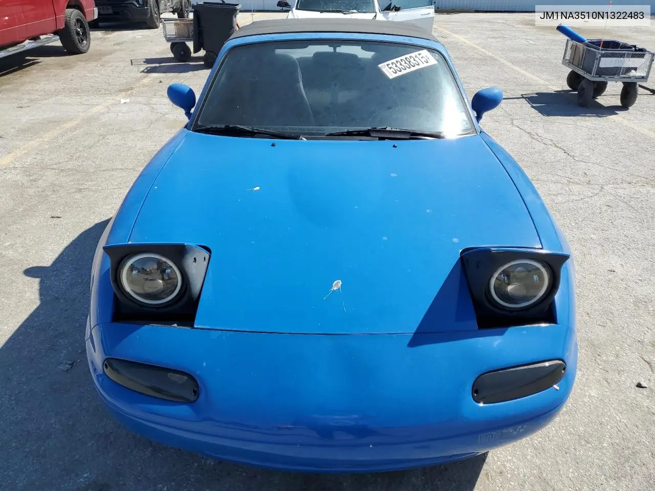 1992 Mazda Mx-5 Miata VIN: JM1NA3510N1322483 Lot: 53338315